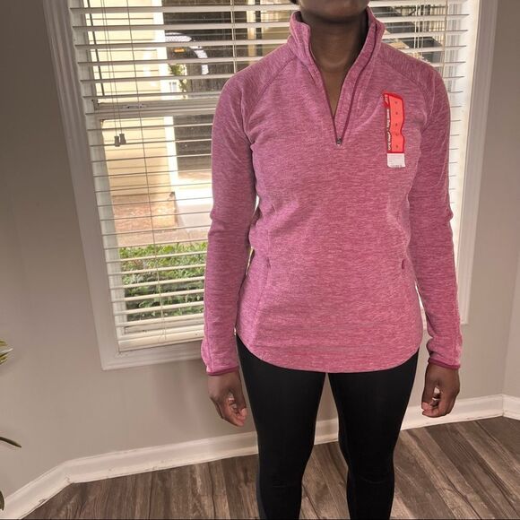 2/$30 BCG Red Plum Microfleece Pullover 1/4 zip Jacket - Picture 8 of 13